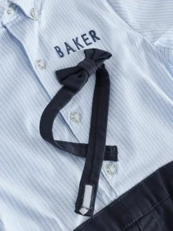 Baker by Ted Baker Blue Smart Bow Tie Rompersuit^ Rompers & Overalls