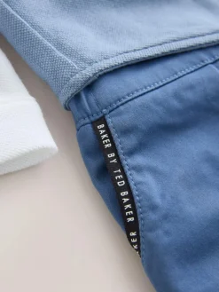 Hot Baker by Ted Baker Blue Smart Bow Tie Rompersuit