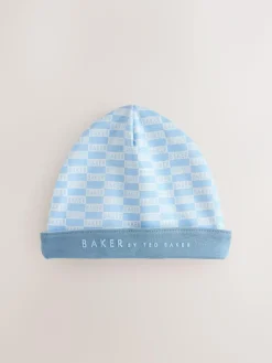 New Baker by Ted Baker Blue Sleepsuits and Reversible Hat Set