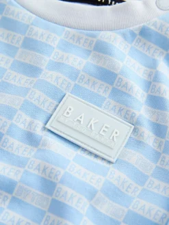 New Baker by Ted Baker Blue Sleepsuits and Reversible Hat Set