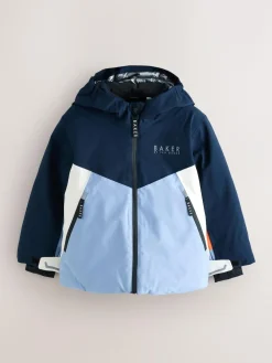 Clearance Baker by Ted Baker Blue Waterproof Padded Ski Coat