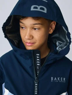 Clearance Baker by Ted Baker Blue Waterproof Padded Ski Coat