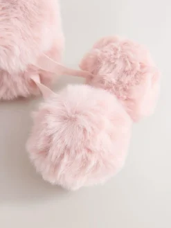 Hot Baker by Ted Baker Bow Pink Faux Fur Trapper Hat
