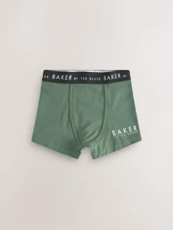 Sale Baker by Ted Baker Boys Boxers 5 Pack Green Multi