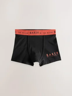 Online Baker by Ted Baker Boys Boxers 5 Pack Black