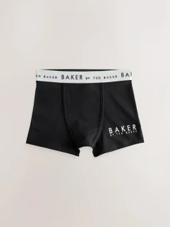 Online Baker by Ted Baker Boys Boxers 5 Pack Black