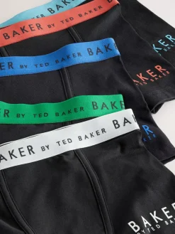 Online Baker by Ted Baker Boys Boxers 5 Pack Black