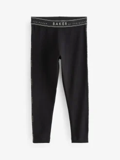 Hot Baker by Ted Baker Branded Waistband Leggings Black