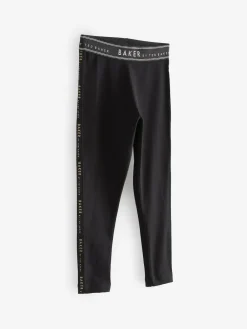 Hot Baker by Ted Baker Branded Waistband Leggings Black