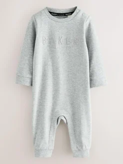 Baker by Ted Baker Burgundy Red/Grey Romper and Reversible Hat^ Rompers & Overalls