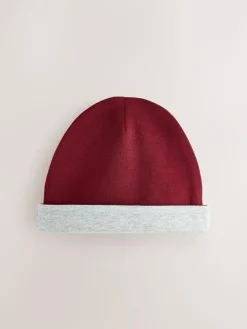 Baker by Ted Baker Burgundy Red/Grey Romper and Reversible Hat^ Rompers & Overalls