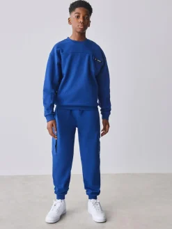 Baker by Ted Baker Cobalt Blue Oversized Sweatshirt and Joggers Set^BOY Sweatshirts & Hoodies