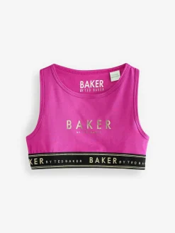Clearance Baker by Ted Baker Crop Tops 3 Pack Berry/Black