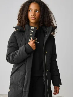 Baker by Ted Baker Girls Shower Resistant Longline Padded Coat^ Jackets & Coats|Snowsuits & Coats