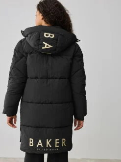 Baker by Ted Baker Girls Shower Resistant Longline Padded Coat^ Jackets & Coats|Snowsuits & Coats
