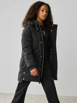 Baker by Ted Baker Girls Shower Resistant Longline Padded Coat^ Jackets & Coats|Snowsuits & Coats