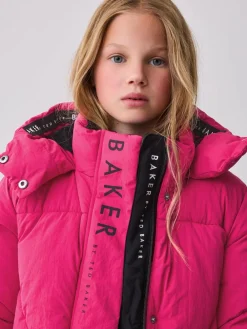 Baker by Ted Baker Girls Shower Resistant Longline Padded Coat^ Jackets & Coats|Snowsuits & Coats