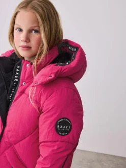 Baker by Ted Baker Girls Shower Resistant Longline Padded Coat^ Jackets & Coats|Snowsuits & Coats