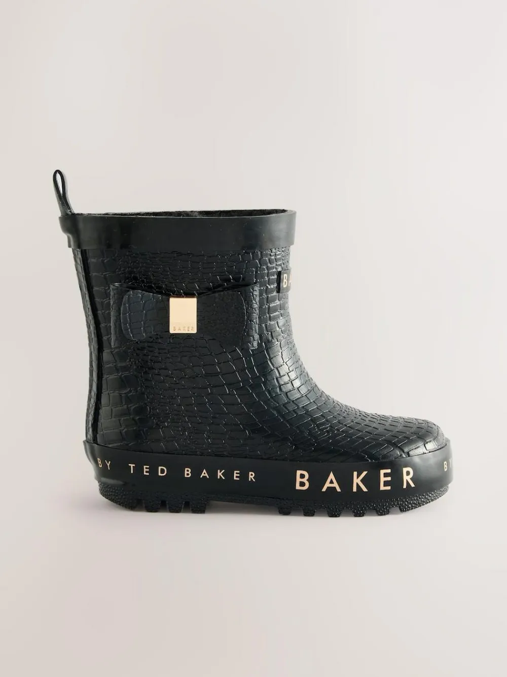 Baker by Ted Baker Girls Faux Fur Lined Welly Boots with Bow^ Boots