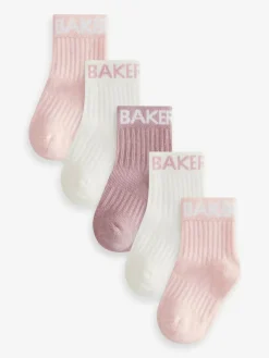 Baker by Ted Baker Girls Socks 5 Pack^ Socks & Tights|Socks & Tights