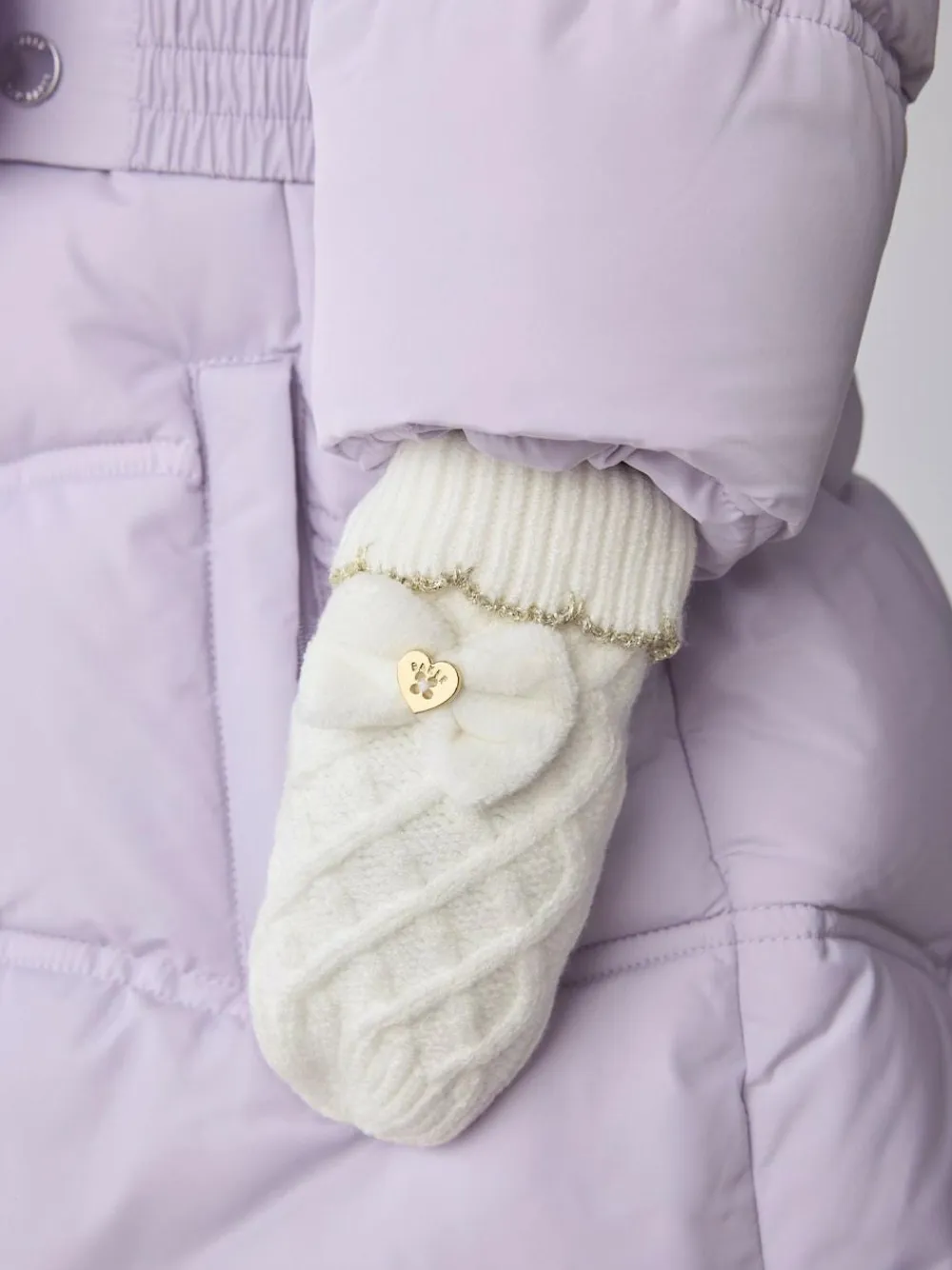 Baker by Ted Baker Girls Double Pom Eared Hat and Mittens Set^ Hats & Scratch Mitts|Hats, Gloves & Scarves