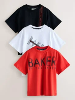 Baker by Ted Baker Graphic Print T-Shirts 3 Pack
