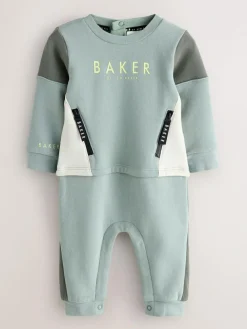 Baker by Ted Baker Green Panel Romper^ Rompers & Overalls