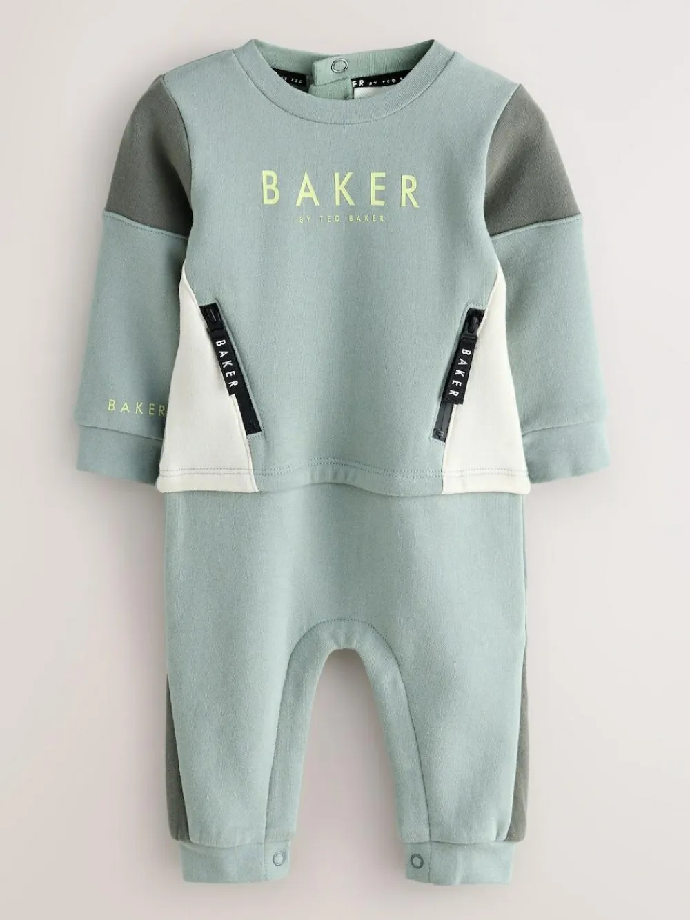 Baker by Ted Baker Green Panel Romper^ Rompers & Overalls