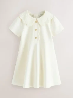 Best Baker by Ted Baker Lace Collared Ponte Dress Cream