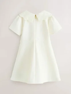 Best Baker by Ted Baker Lace Collared Ponte Dress Cream