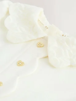 Best Baker by Ted Baker Lace Collared Ponte Dress Cream