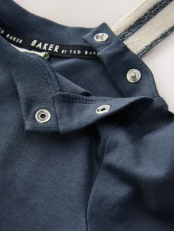 Baker by Ted Baker Long Sleeve T-Shirt and Striped Dungarees Set^BOY Dungarees