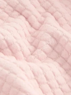 Discount Baker by Ted Baker Lurex Quilted Hooded Jacket Pink