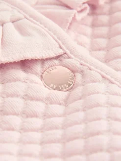 Discount Baker by Ted Baker Lurex Quilted Hooded Jacket Pink