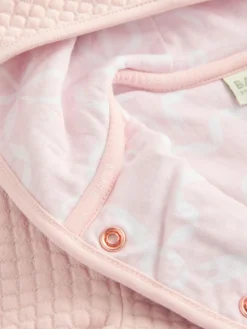 Discount Baker by Ted Baker Lurex Quilted Hooded Jacket Pink