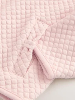 Discount Baker by Ted Baker Lurex Quilted Hooded Jacket Pink