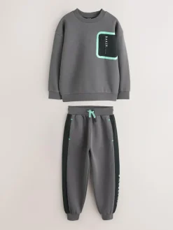 Online Baker by Ted Baker Oversized Pocket Sweatshirt and Joggers Set