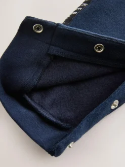 Clearance Baker by Ted Baker Panel Long Sleeve Romper Blue/Black