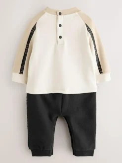 Baker by Ted Baker Panel Long Sleeve Romper^ Rompers & Overalls