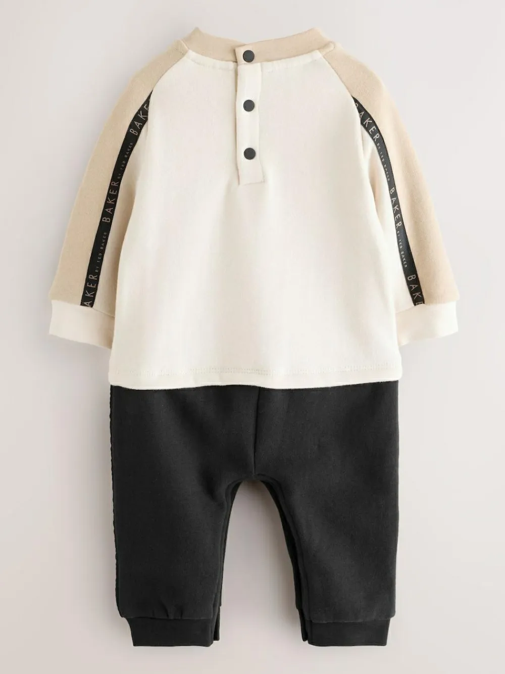 Baker by Ted Baker Panel Long Sleeve Romper^ Rompers & Overalls