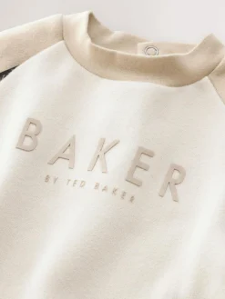 Baker by Ted Baker Panel Long Sleeve Romper^ Rompers & Overalls
