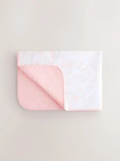 Baker by Ted Baker Pink All-Over Bunny and Bow Print Blanket^ Nursery Bedding|Blankets