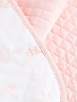 Baker by Ted Baker Pink All-Over Bunny and Bow Print Blanket^ Nursery Bedding|Blankets