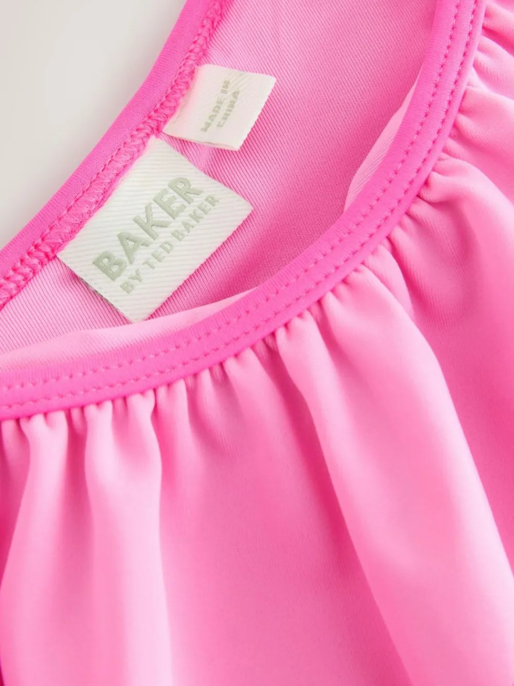 Online Baker by Ted Baker Pink Frill Swimsuit