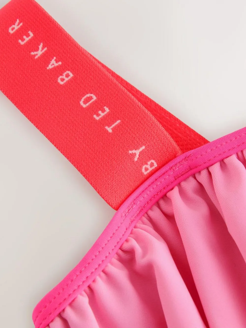 Online Baker by Ted Baker Pink Frill Swimsuit