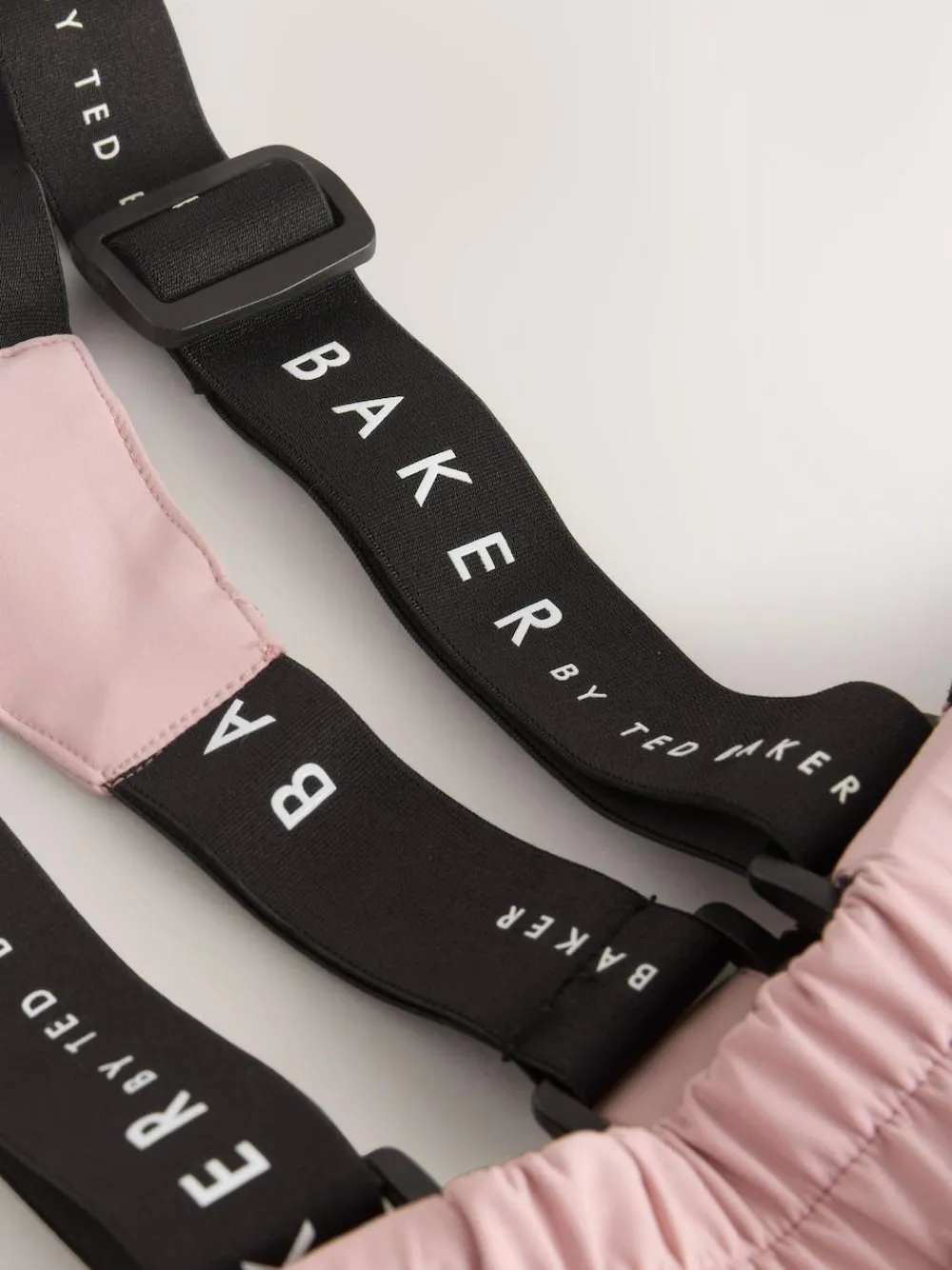 Baker by Ted Baker Pink Waterproof Logo-Tape Padded Ski Salopettes Trousers^ Pants & Leggings|Pants & Leggings
