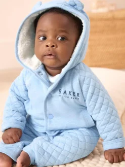 Baker by Ted Baker Quilted Jacket T-Shirt and Trousers 3 Piece Set^BOY Pants & Chinos