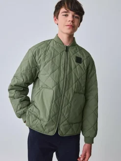 Baker by Ted Baker Sage Green Quilted Jacket^BOY Coats & Jackets|Snowsuits & Coats