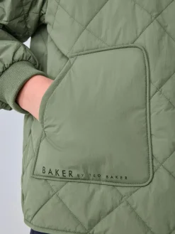 Baker by Ted Baker Sage Green Quilted Jacket^BOY Coats & Jackets|Snowsuits & Coats