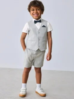 Baker by Ted Baker Shirt Waistcoat and Shorts Set^BOY Occasionwear
